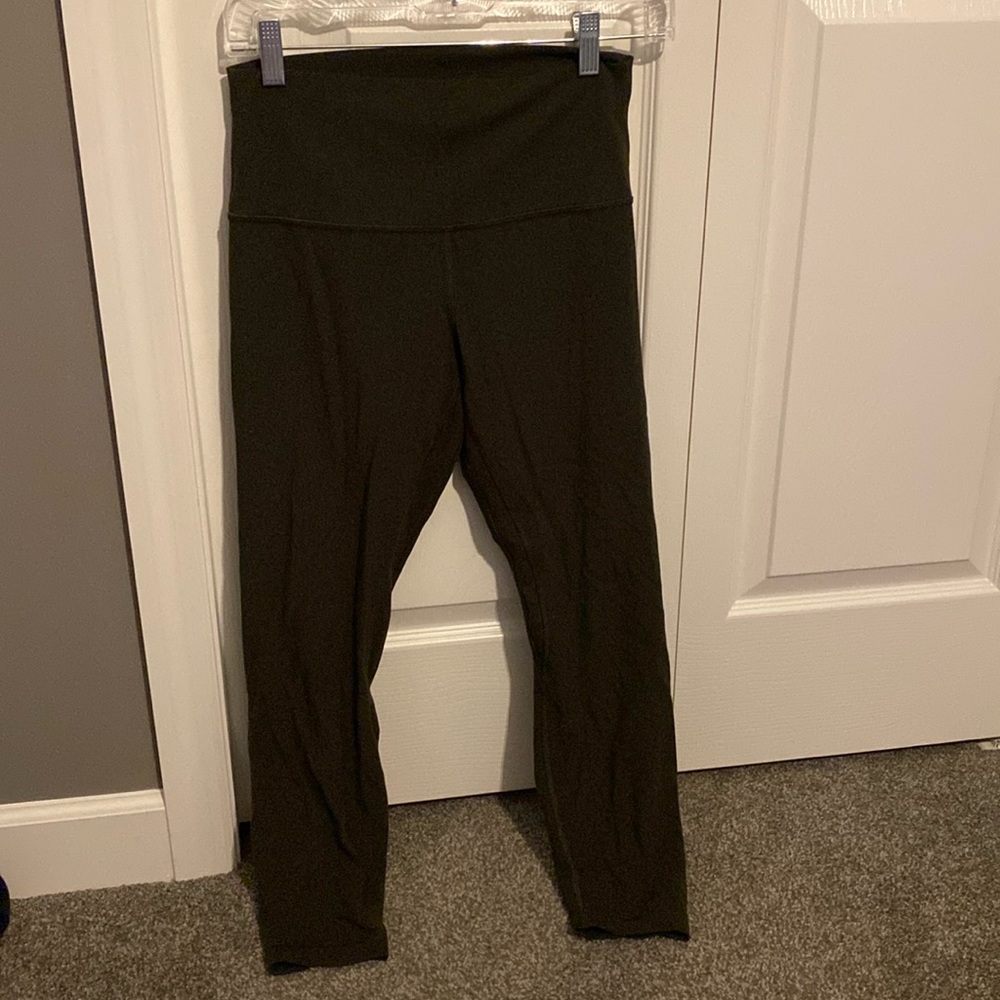 Lululemon high rise align leggings dark olive
